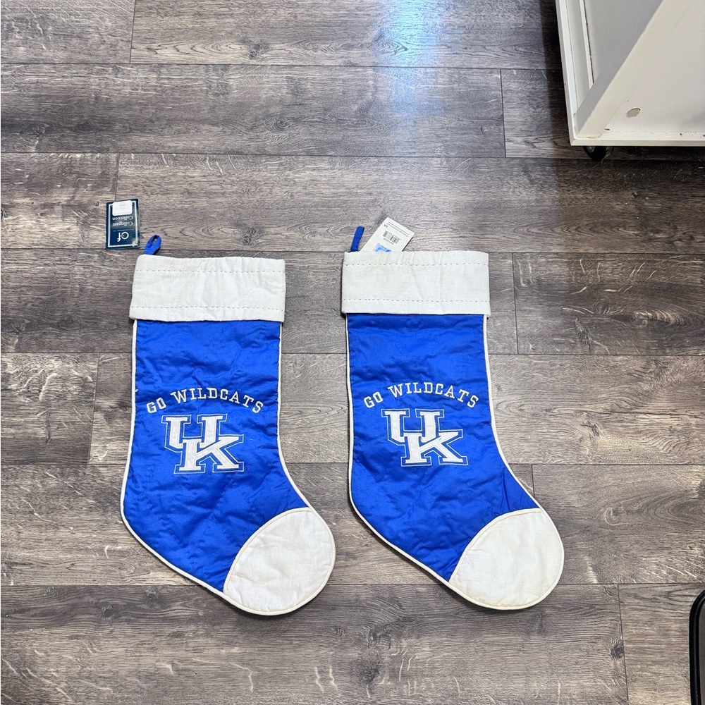 C & F Enterprises Collegiate UK Wildcats Stockings NWT‎